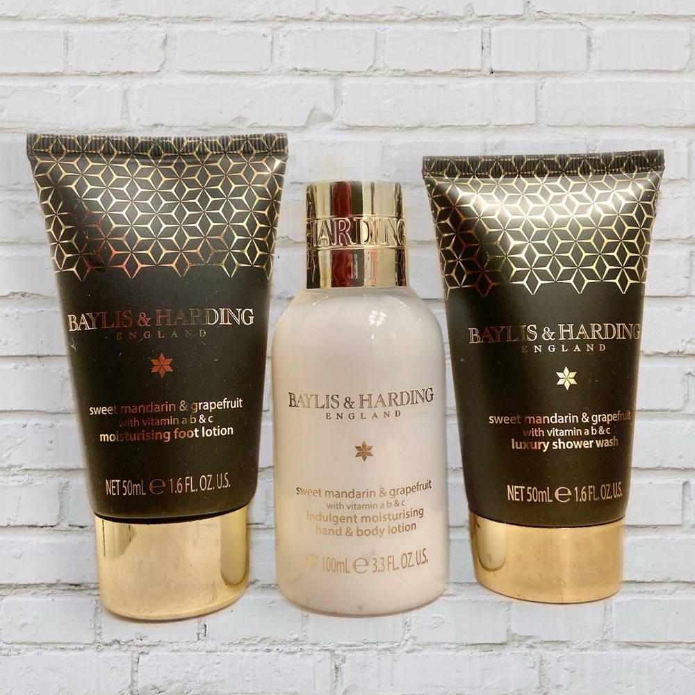 NEW Baylis & Harding Mandarin + Grapefruit Body, Hand, & Foot Bundle